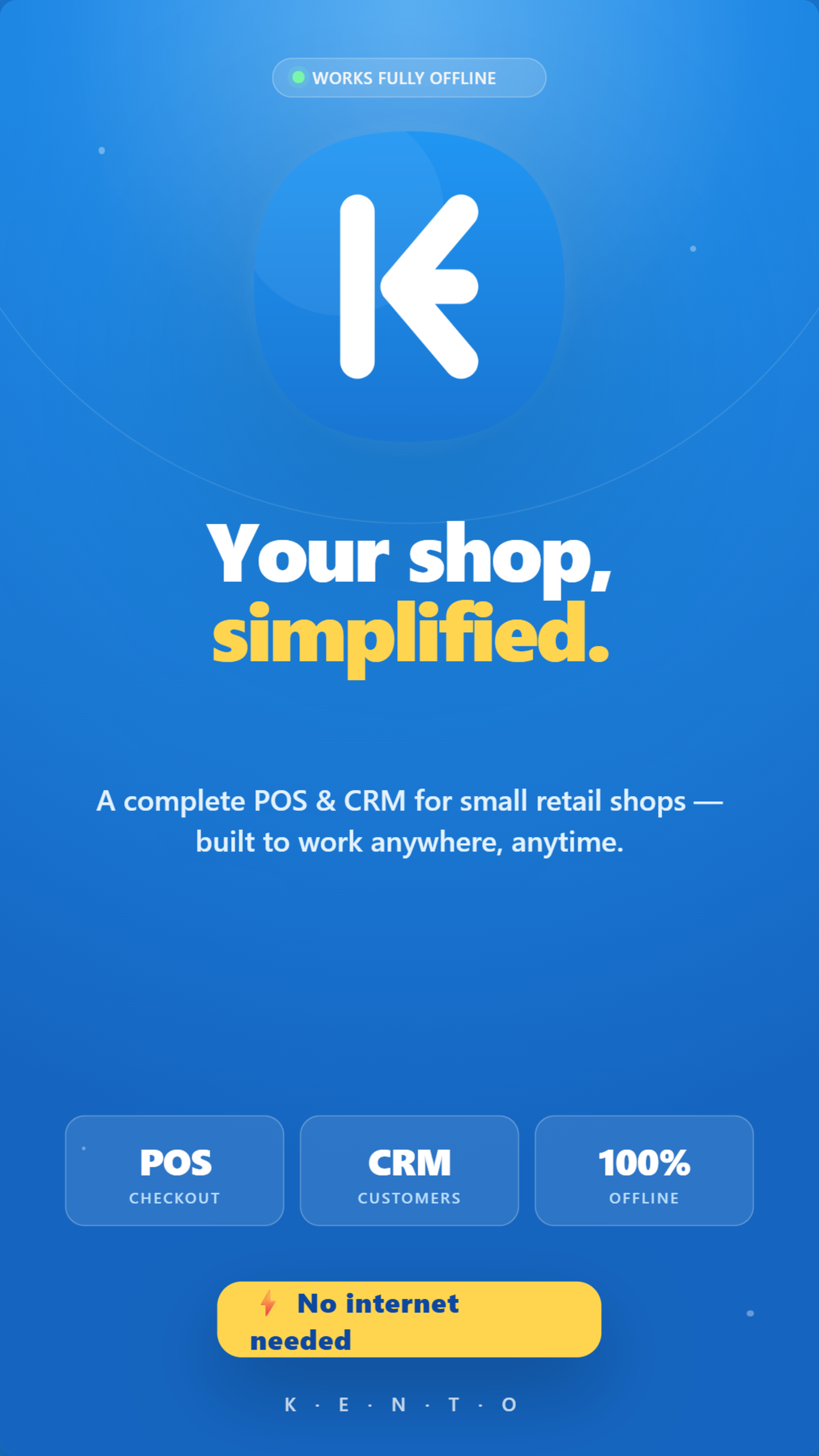 Kento POS on iOS